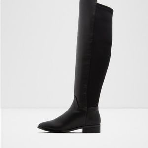 Aldo faux leather over the knee boots size 9